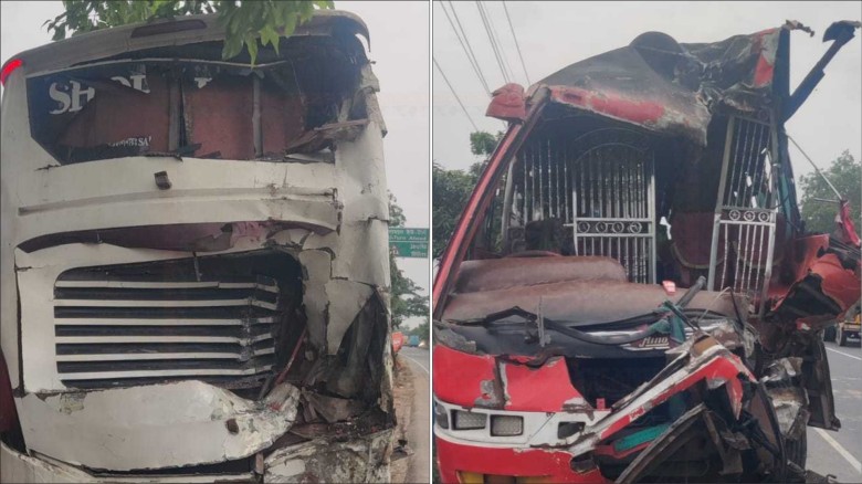 কুমিল্লায় দুই বাসের সংঘর্ষে সুপারভাইজার নিহত...